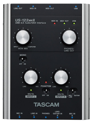 Tascam US-122MkII Top