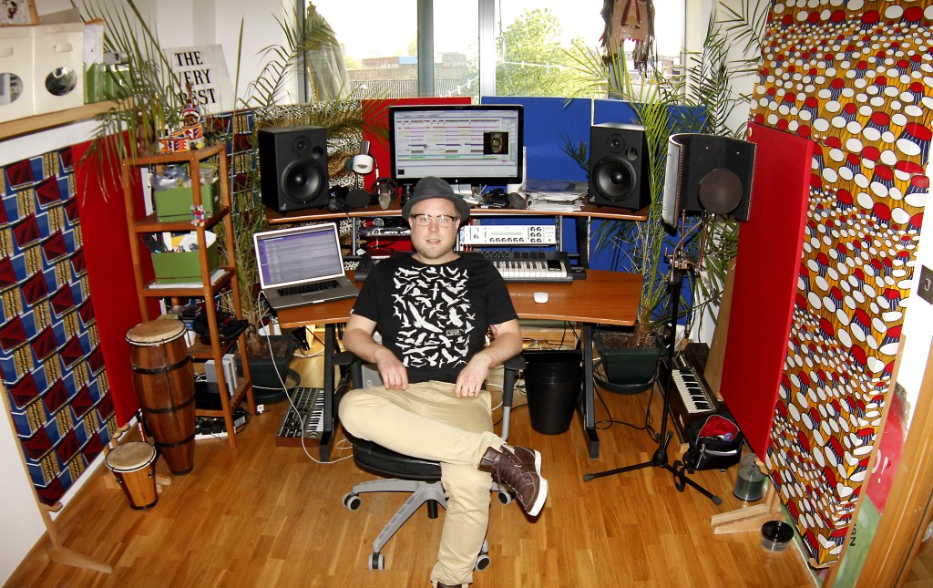 Johan Hugo in his Studio