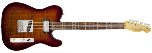 Fender Select Carved Blackwood Top Telecaster SH Natural