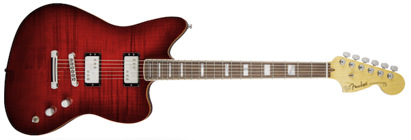Fender Select Carved Maple Top Jazzmaster HH Cayenne Burst