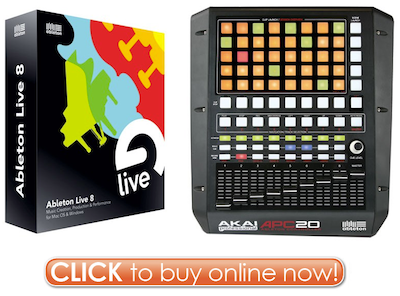 Click Here to Buy Ableton Live 8 Akai APC20 Controller Bundle