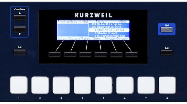 Kurzweil PC3LE6 Performance Controller Synthesiser - LCD and Pads