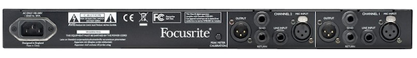 Focusrite ISA Two Dual Microphone Preamp - Connections