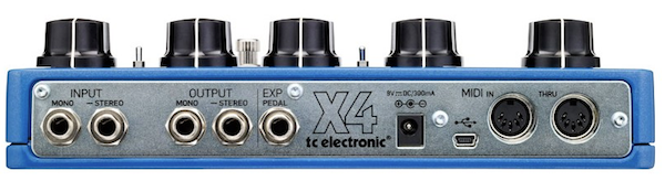 TC Electronic Flashback X4 Delay & Looper Pedal - Connections