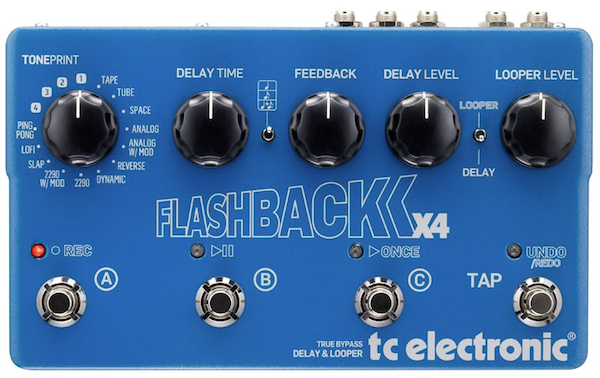 TC Electronic Flashback X4 Delay & Looper Pedal - Controls