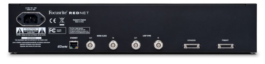 Focusrite Rednet 5 Rear