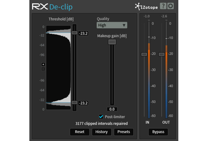 iZotope RX deClip