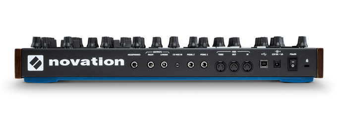 Rear of the Novation Peak