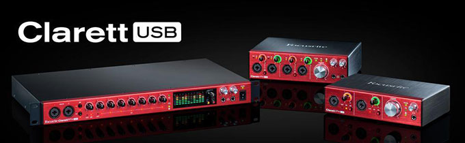 Focusrite Clarett USB Interfaces